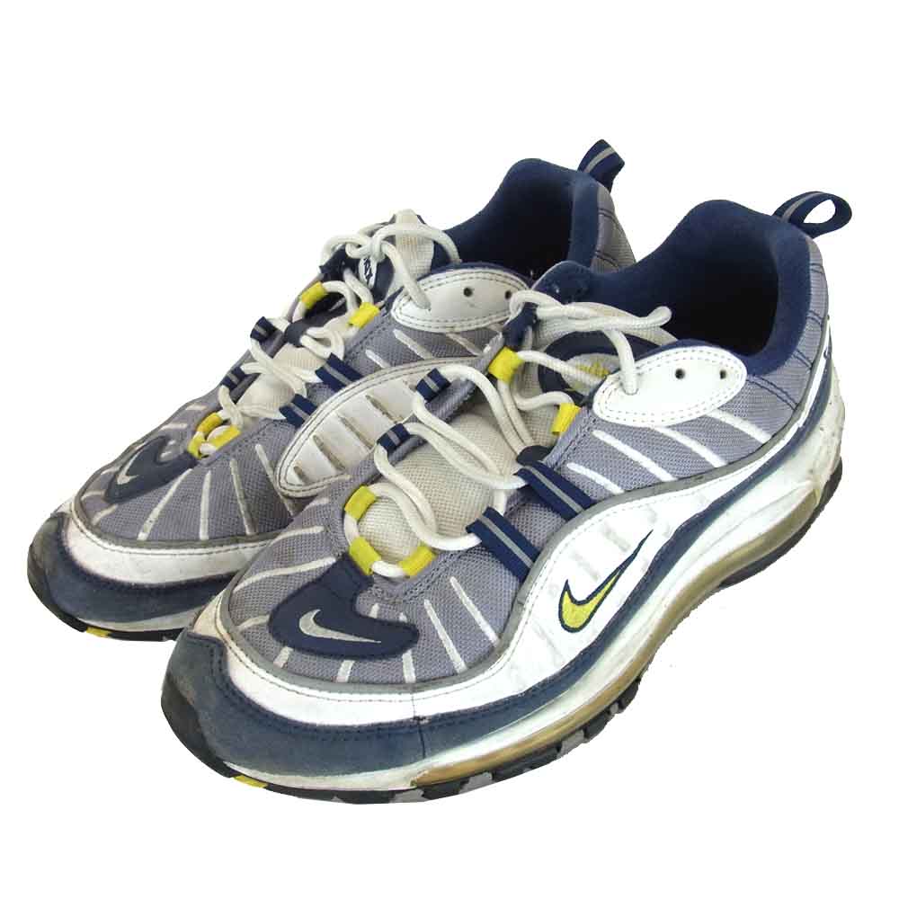 NIKE ナイキ 640744-105 エア マックス 98 AIR MAX 98 グレー系 ホワイト系 27.5cm【中古】