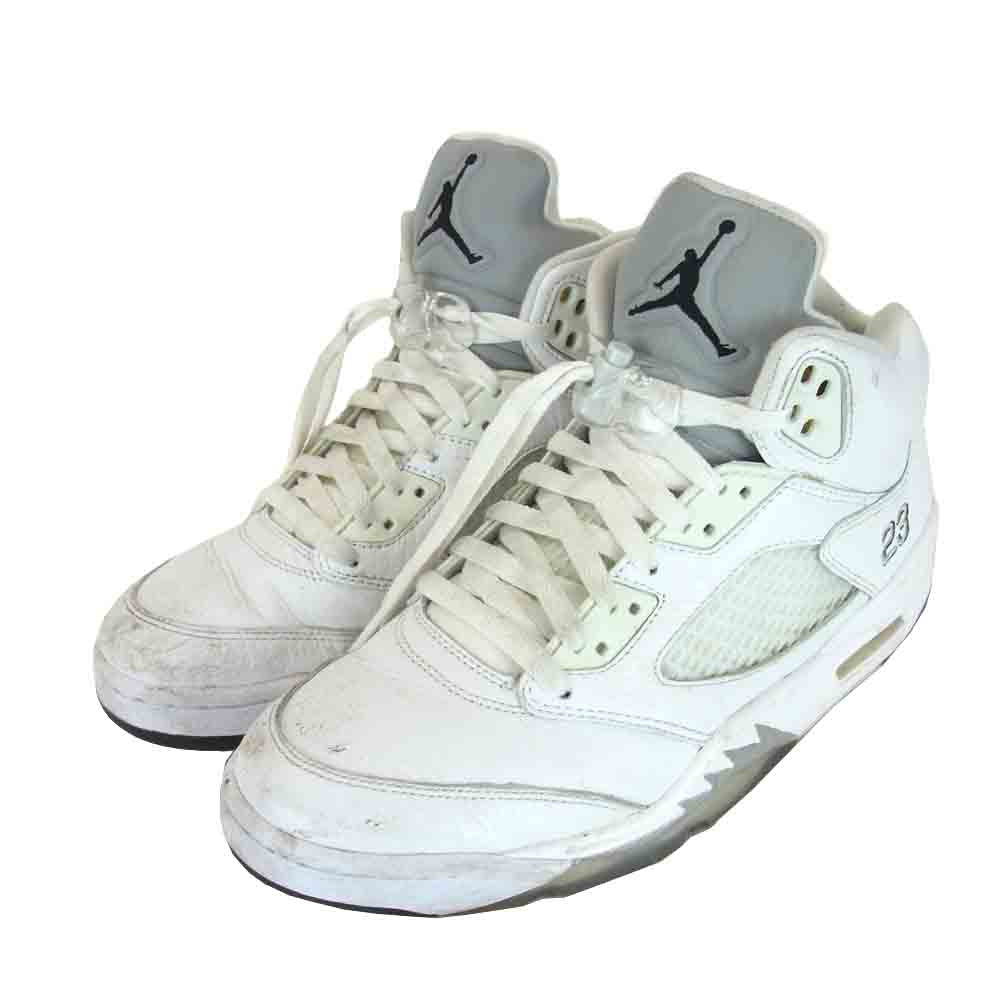 NIKE ナイキ 136027-130 エア ジョーダン 5 レトロ AIR JORDAN 5 RETRO ホワイト系 ホワイト系【中古】