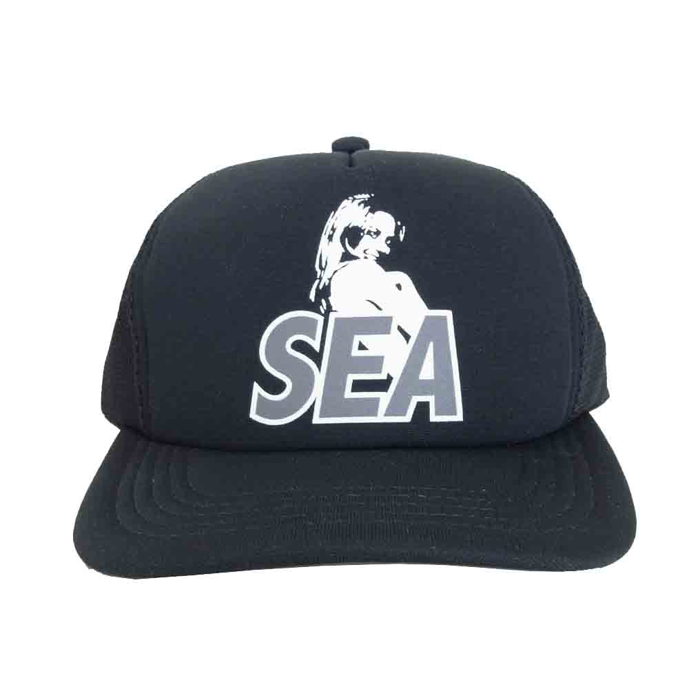 HYSTERIC GLAMOUR ヒステリックグラマー 02203QH06 × ウィンダンシー WIND AND SEA HYS WDS CAP ブラック系【新古品】【未使用】【中古】