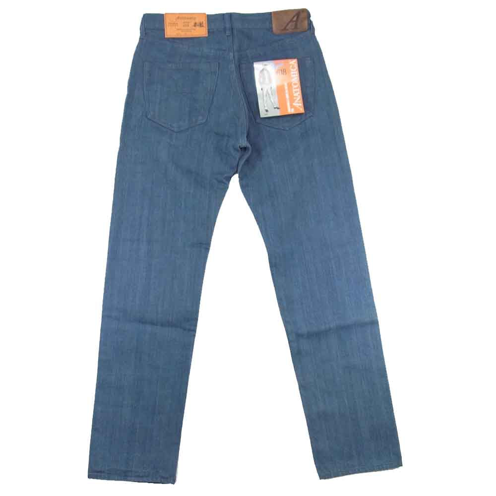 アナトミカ 530-000-03 スリムフィット デニムパンツ SLIM FIT AI DENIM 藍染 インディゴブルー系【新古品】【未使用】【中古】