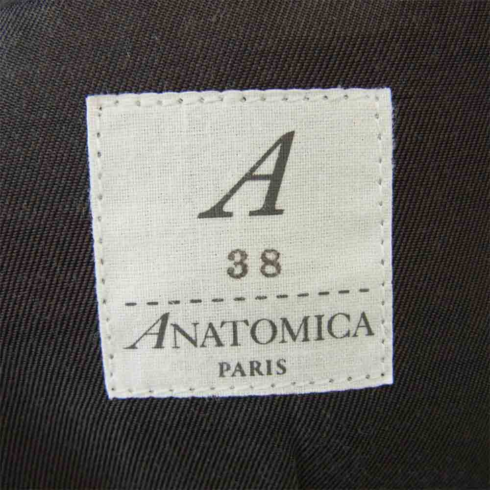 アナトミカ 530-552-08 ヘリンボーン ウール ジャケット DUNN JACKET ブラウン系 38【新古品】【未使用】【中古】