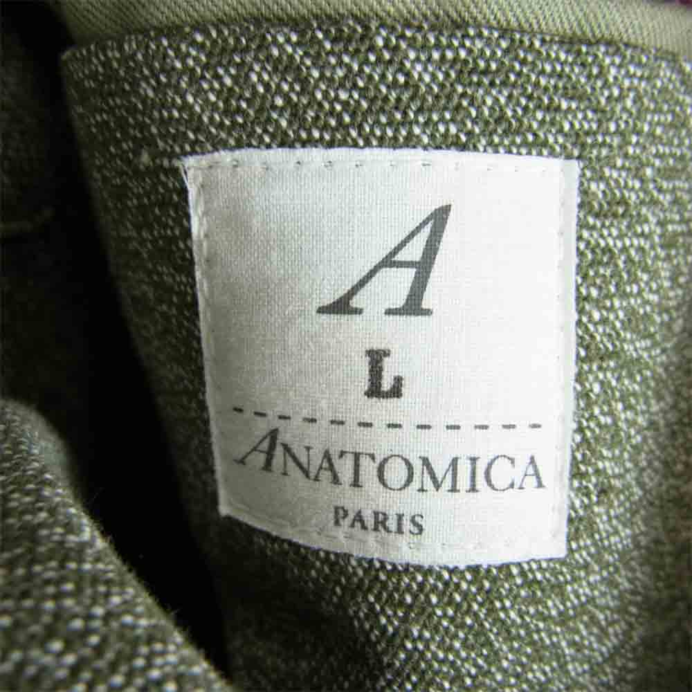 アナトミカ 530-552-16 スイス バイカー ジャケット SWISS BIKER  JACKET カーキ系 L【新古品】【未使用】【中古】