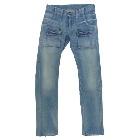 TMT ティーエムティー 16SS TPT-S16EC02 ブッシュ ビンテージ ストレッチ テーパード  デニム ブルー系 M【中古】