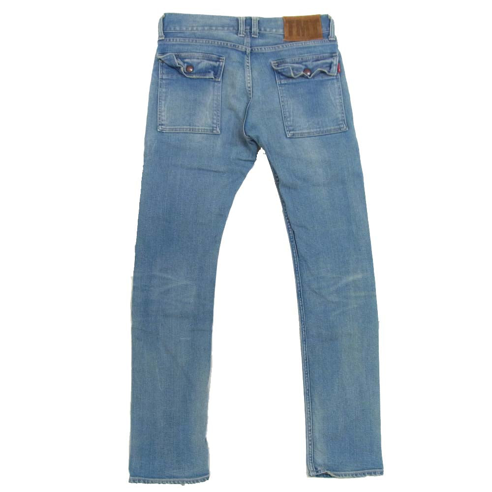 TMT ティーエムティー 16SS TPT-S16EC02 ブッシュ ビンテージ ストレッチ テーパード  デニム ブルー系 M【中古】