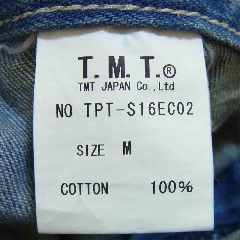 TMT ティーエムティー 16SS TPT-S16EC02 ブッシュ ビンテージ ストレッチ テーパード  デニム ブルー系 M【中古】