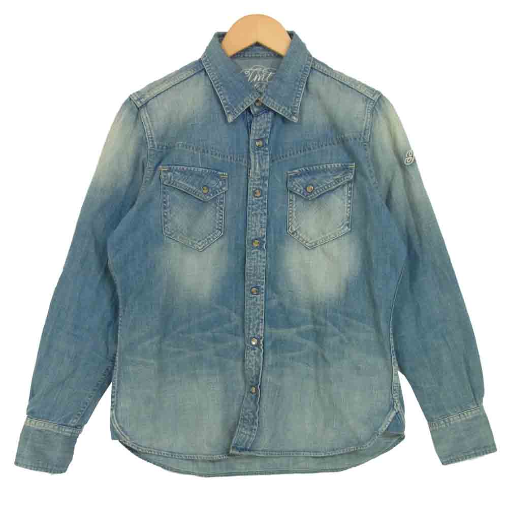 TMT ティーエムティー TSH-F-1402 レギュラー デニム シャツ REGULAR DENIM SHIRT ブルー系 M【中古】
