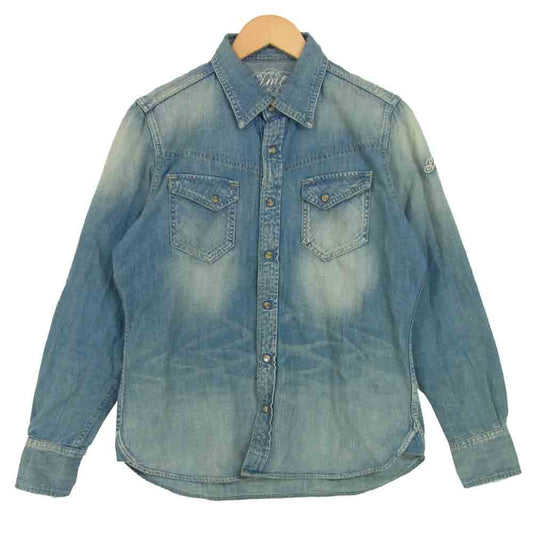 TMT ティーエムティー TSH-F-1402 レギュラー デニム シャツ REGULAR DENIM SHIRT ブルー系 M【中古】