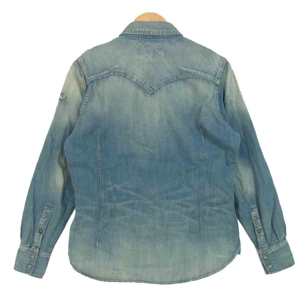 TMT ティーエムティー TSH-F-1402 レギュラー デニム シャツ REGULAR DENIM SHIRT ブルー系 M【中古】