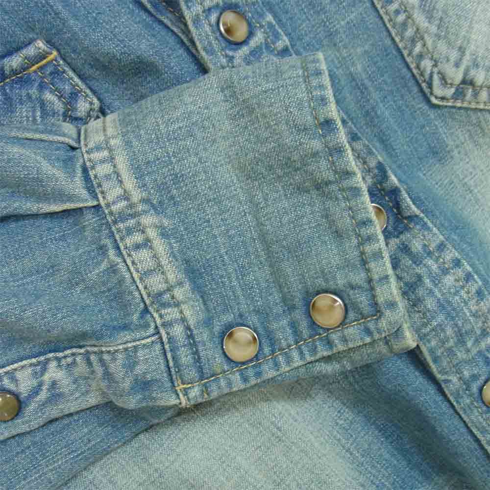 TMT ティーエムティー TSH-F-1402 レギュラー デニム シャツ REGULAR DENIM SHIRT ブルー系 M【中古】
