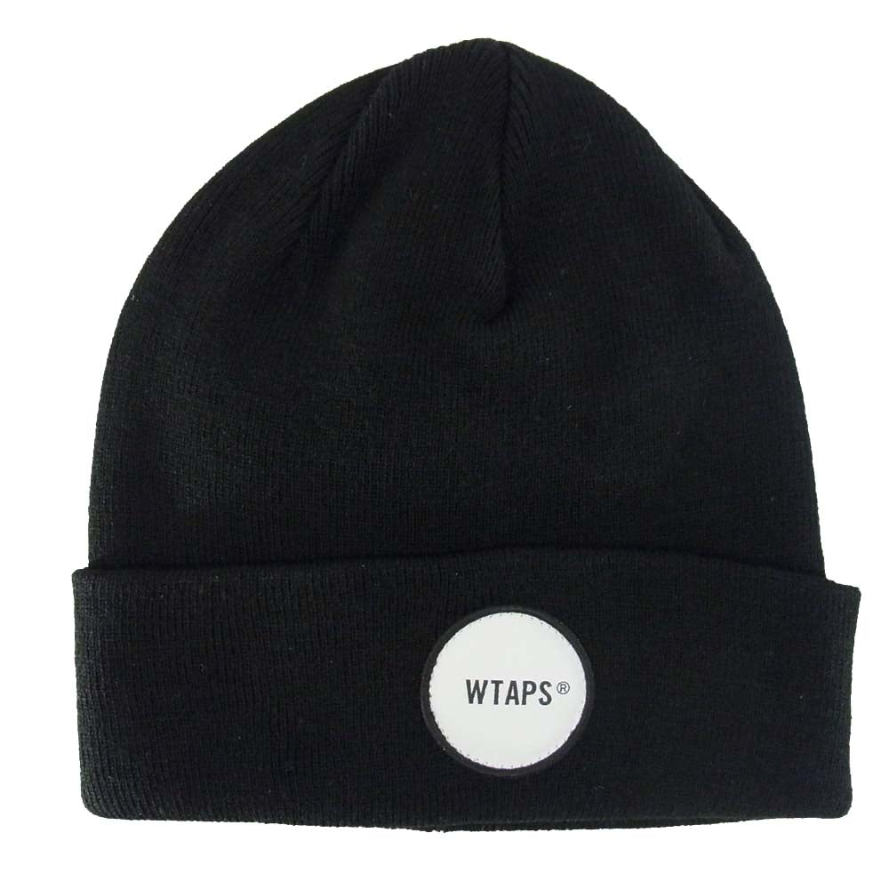 WTAPS ダブルタップス 20SS 201MADT-HT03 ビーニー BEANIE ニット帽 ワッペン ブラック系 00【新古品】【未使用】【中古】