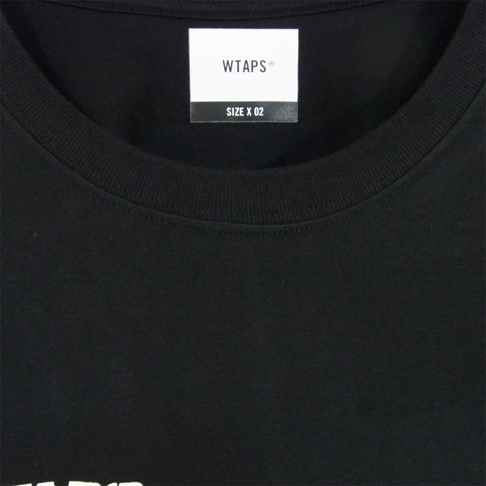 WTAPS ダブルタップス 20AW 202ATDT-LT01S ステンシル ロング スリーブ Tシャツ ステンシル STENCIL L/S Tee ブラック系 M【新古品】【未使用】【中古】