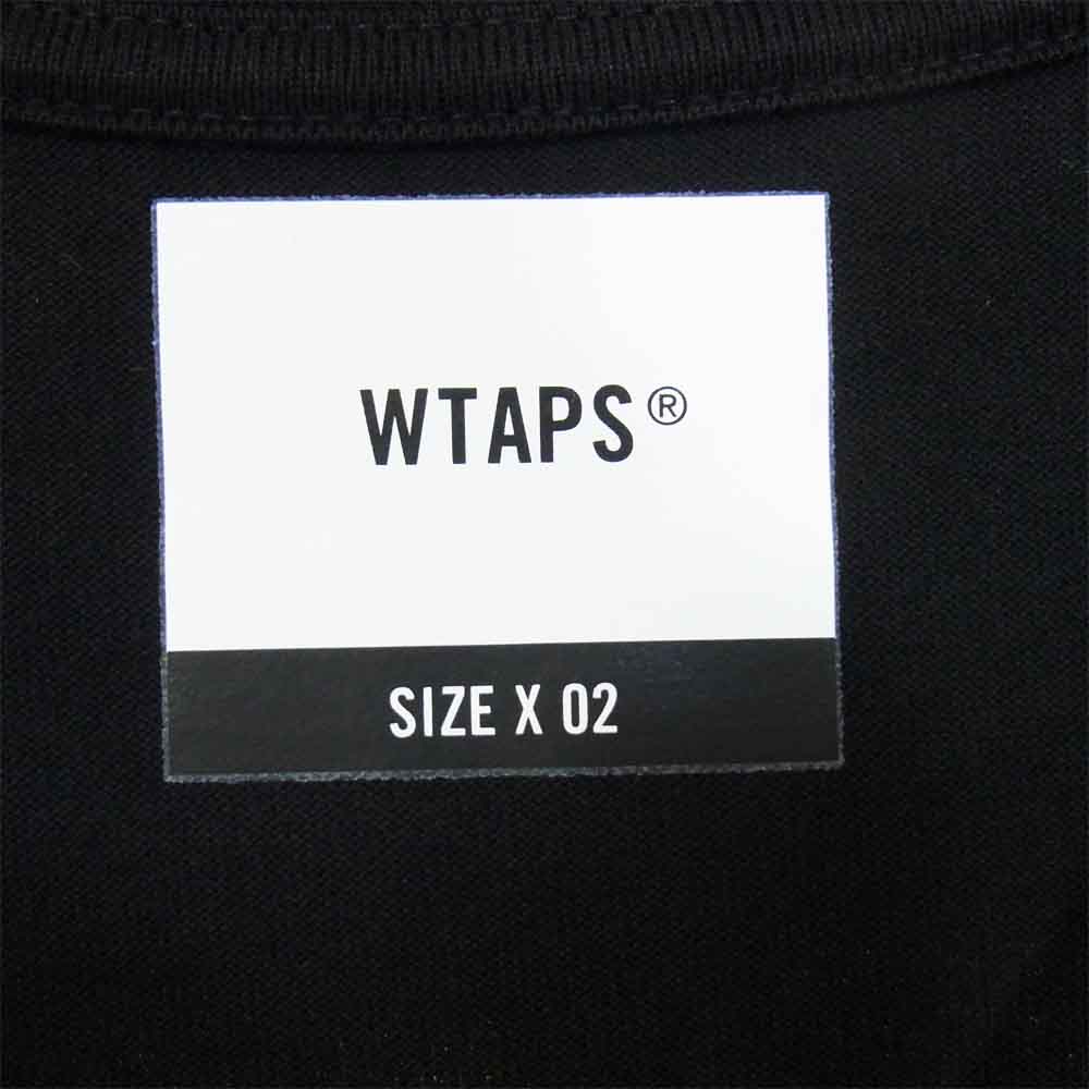 WTAPS ダブルタップス 20AW 202ATDT-LT01S ステンシル ロング スリーブ Tシャツ ステンシル STENCIL L/S Tee ブラック系 M【新古品】【未使用】【中古】