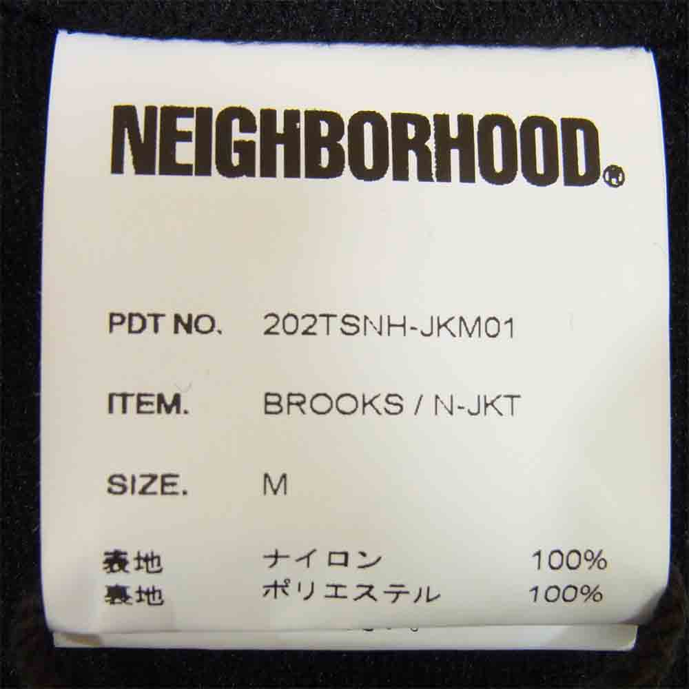 NEIGHBORHOOD ネイバーフッド 20AW 202TSNH-JKM01 BROOKS N-JKT コーチ ジャケット ナイロン ジャケット ブラック系 M【新古品】【未使用】【中古】