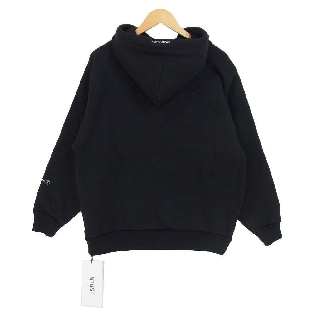 WTAPS ダブルタップス 20AW 202ATDT-CSM12 カッツ ロゴ プルオーバー パーカー KATZ HOODED COPO ブラック系 2【新古品】【未使用】【中古】