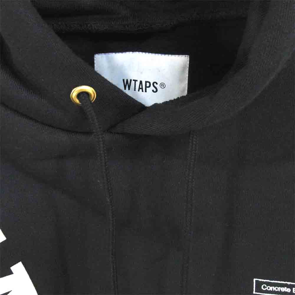 WTAPS ダブルタップス 20AW 202ATDT-CSM12 カッツ ロゴ プルオーバー パーカー KATZ HOODED COPO ブラック系 2【新古品】【未使用】【中古】