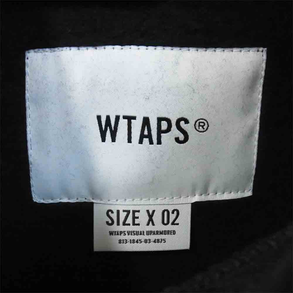 WTAPS ダブルタップス 20AW 202ATDT-CSM12 カッツ ロゴ プルオーバー パーカー KATZ HOODED COPO ブラック系 2【新古品】【未使用】【中古】