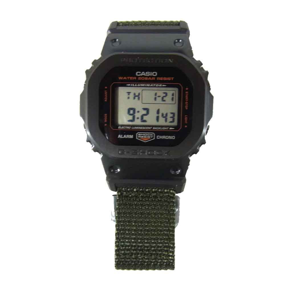 G-SHOCK ジーショック GM-5600EY-1JR × ポーター PORTER 85th Special Edition 時計 黒×カーキ系【新古品】【未使用】【中古】