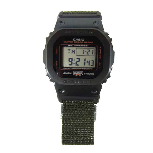 G-SHOCK ジーショック GM-5600EY-1JR × ポーター PORTER 85th Special Edition 時計 黒×カーキ系【新古品】【未使用】【中古】