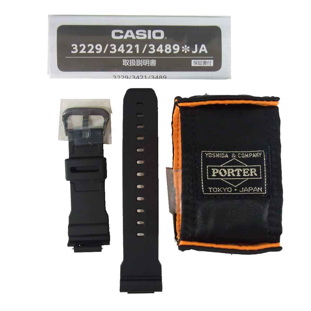 G-SHOCK ジーショック GM-5600EY-1JR × ポーター PORTER 85th Special Edition 時計 黒×カーキ系【新古品】【未使用】【中古】