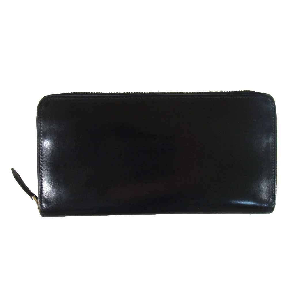 COCOMEISTER ココマイスター レザー ジップ ロング ウォレット 長財布 ブラック系【中古】