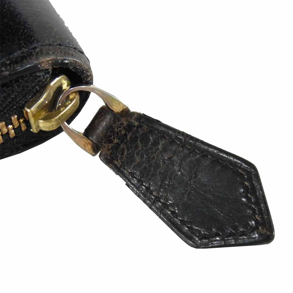 COCOMEISTER ココマイスター レザー ジップ ロング ウォレット 長財布 ブラック系【中古】