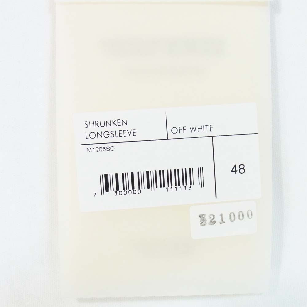 アワーレガシー shrunken long sleeve ロング スリーブ 長袖 Tシャツ  ホワイト系 ホワイト系 48【新古品】【未使用】【中古】