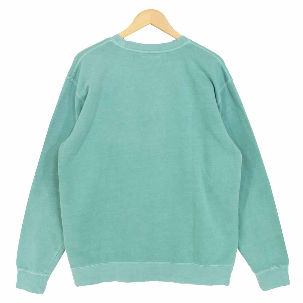 ノウウェーブ kfa-1950 Branches Crewneck ロゴ プリント クルーネック スウェット ライトグリーン系 L【新古品】【未使用】【中古】
