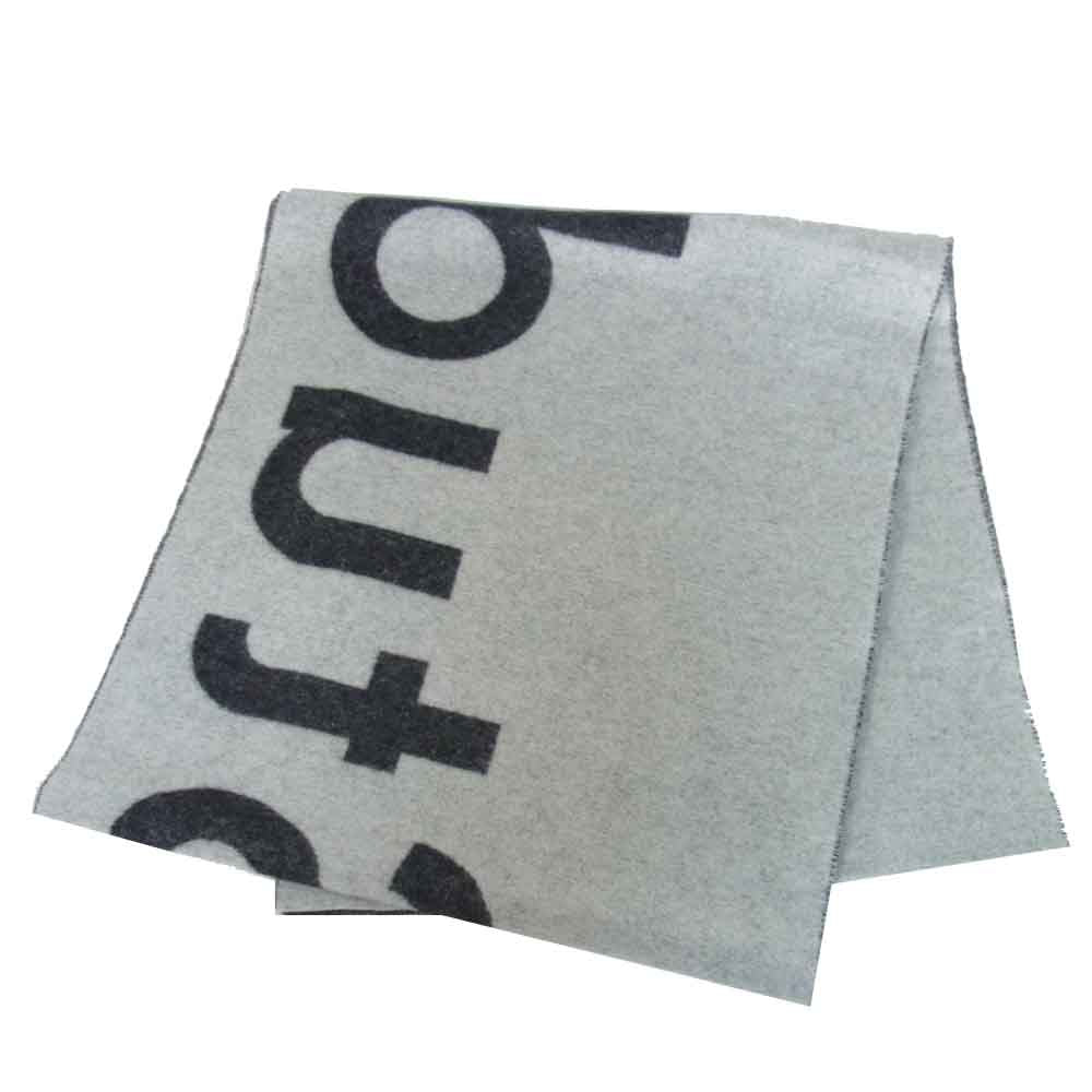 ACNE STUDIOS アクネストゥディオズ Toronty Logo wool blend scarf ロゴ ウール スカーフ ストール マフラー ブラック系【新古品】【未使用】【中古】