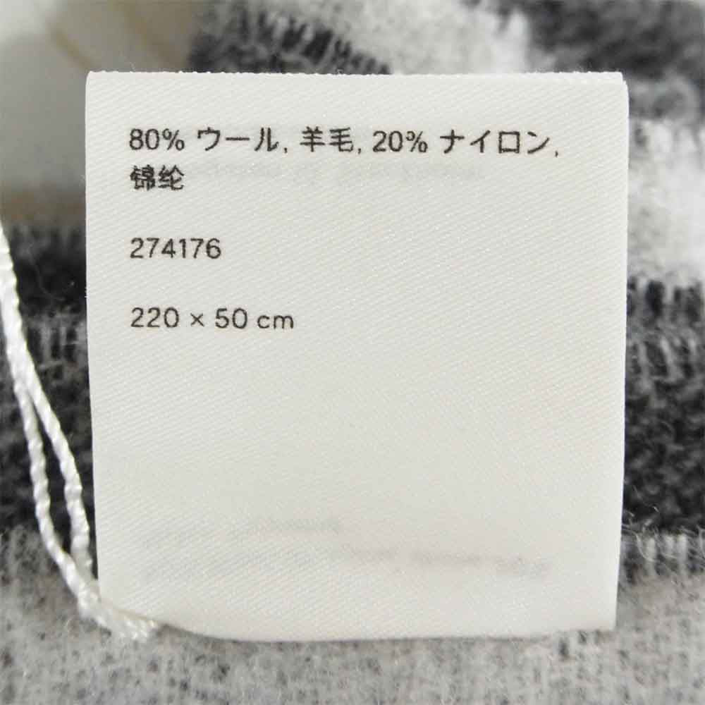 ACNE STUDIOS アクネストゥディオズ Toronty Logo wool blend scarf ロゴ ウール スカーフ ストール マフラー ブラック系【新古品】【未使用】【中古】