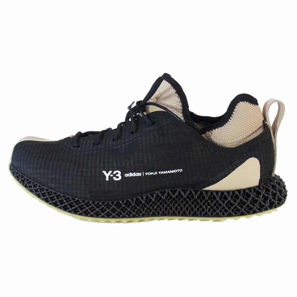 Yohji Yamamoto ヨウジヤマモト FX1058 Y-3 ワイスリー adidas アディダス RUNNER 4D ブラック系 28cm【新古品】【未使用】【中古】