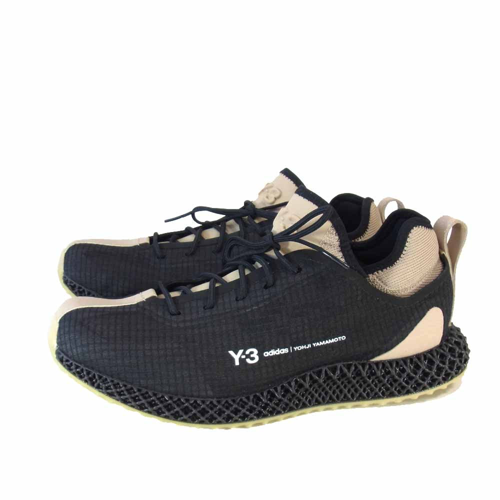 Yohji Yamamoto ヨウジヤマモト FX1058 Y-3 ワイスリー adidas アディダス RUNNER 4D ブラック系 28cm【新古品】【未使用】【中古】