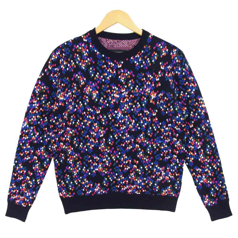 KRIS VAN ASSCHE クリスヴァンアッシュ 14AW 142KN102 クリス ヴァン アッシュ ウール ニット セーター LOOK34 マルチカラー系 S【極上美品】【中古】