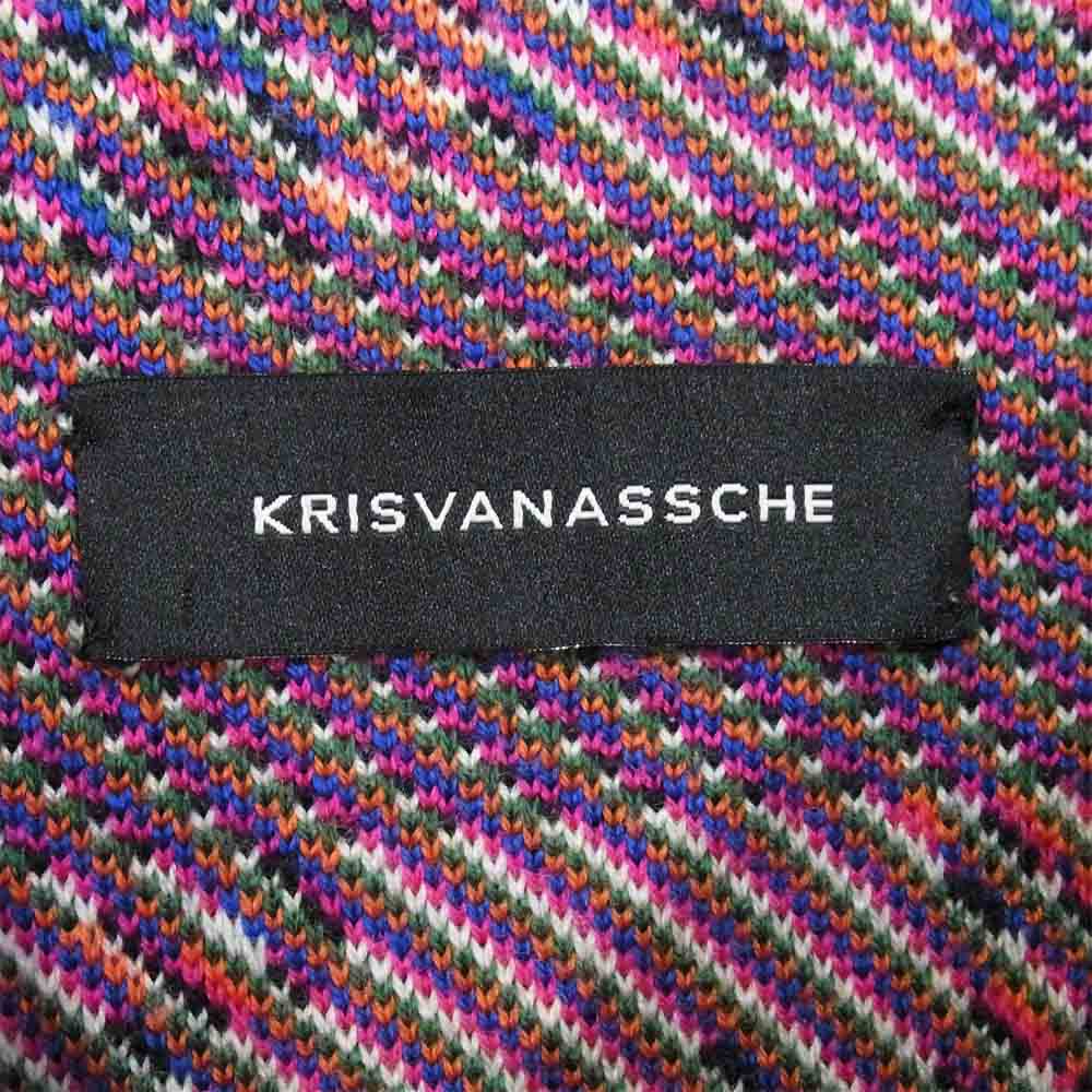 KRIS VAN ASSCHE クリスヴァンアッシュ 14AW 142KN102 クリス ヴァン アッシュ ウール ニット セーター LOOK34 マルチカラー系 S【極上美品】【中古】