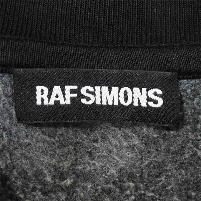 RAF SIMONS ラフシモンズ 13AW 1159-343-3404 グラデーション クルーネック スウェット  ブラック系 グリーン系 S【中古】