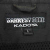 KADOYA カドヤ スカル ファイヤー 刺繍 DARKEST CORE ライディング コーチジャケット ブラック系 L【中古】