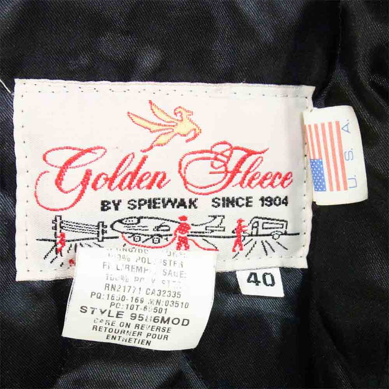SPIEWAK スピーワック 9586MOD Golden Fleece USA製 ゴールデンフリース タイタンクロス ジャケット ブラック系 40【中古】