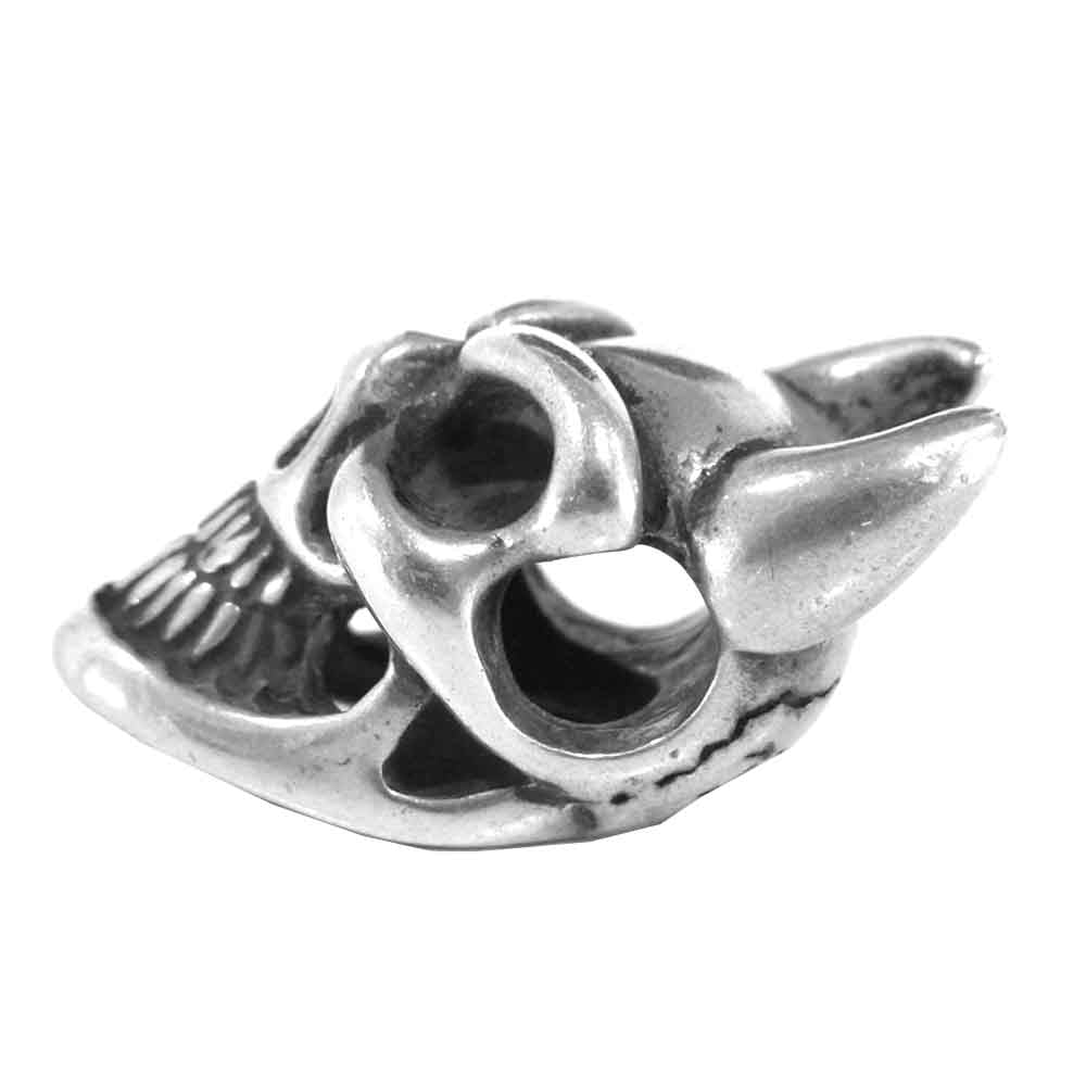 BILL WALL LEATHER ビルウォールレザー デーモン スカル ビーズ トップ シルバー系【中古】
