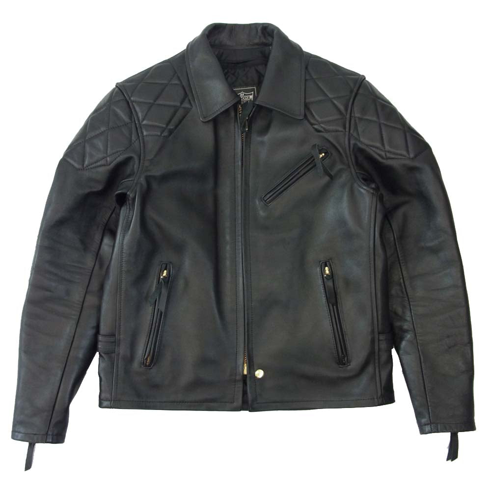 KADOYA カドヤ VNS-PTD レザー シングル ジャケット パテッド エボ EVO K'S LEATHER　【中古】