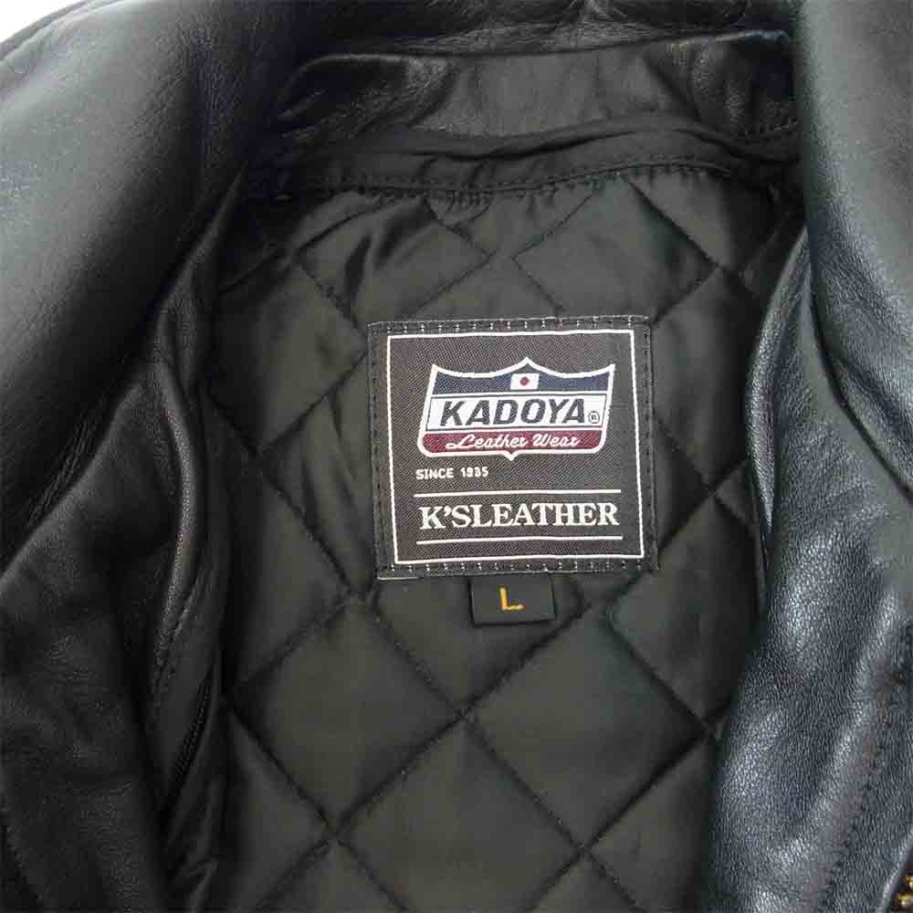 KADOYA カドヤ VNS-PTD レザー シングル ジャケット パテッド エボ EVO K'S LEATHER　【中古】
