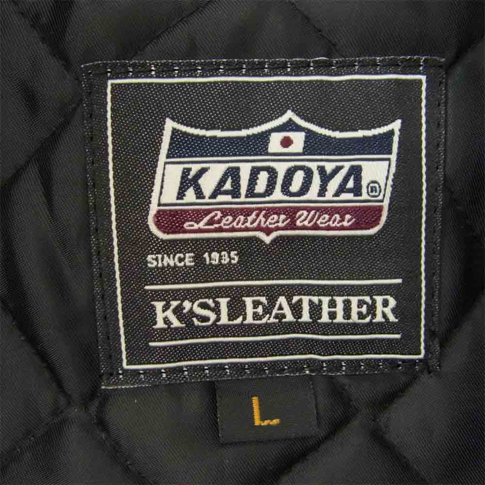 KADOYA カドヤ VNS-PTD レザー シングル ジャケット パテッド エボ EVO K'S LEATHER　【中古】