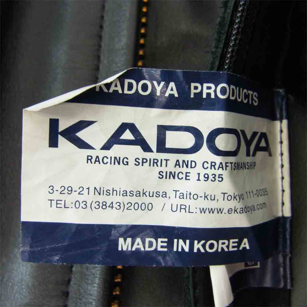 KADOYA カドヤ VNS-PTD レザー シングル ジャケット パテッド エボ EVO K'S LEATHER　【中古】