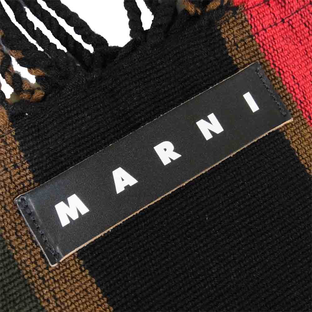 MARNI マルニ フラワーカフェ ハンモック トート バッグ マルチカラー系【美品】【中古】