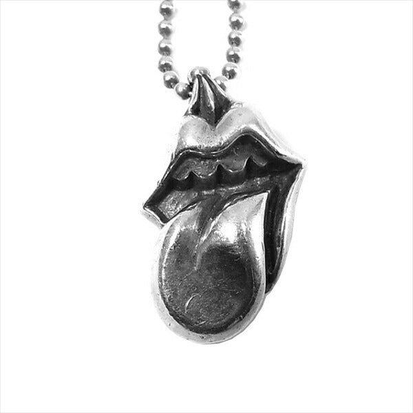 CHROME HEARTS クロムハーツ（原本無） LIPS TONGUE CHARM リップアンドタン チャーム  ネックレス  シルバー【中古】