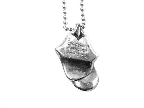 CHROME HEARTS クロムハーツ（原本無） LIPS TONGUE CHARM リップアンドタン チャーム  ネックレス  シルバー【中古】