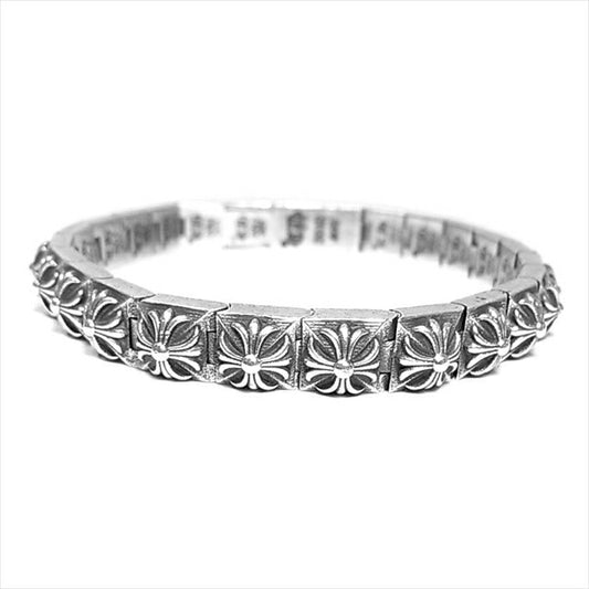CHROME HEARTS クロムハーツ（原本有） PYRAMID PLS LNK ピラミッドプラスリンク ブレスレット シルバー【中古】