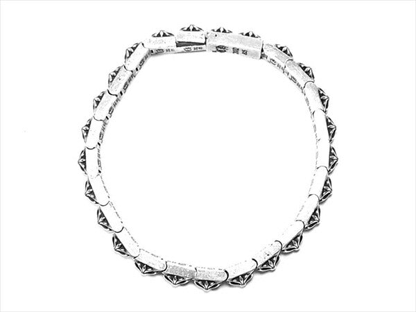 CHROME HEARTS クロムハーツ（原本有） PYRAMID PLS LNK ピラミッドプラスリンク ブレスレット シルバー【中古】