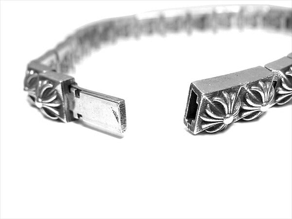 CHROME HEARTS クロムハーツ（原本有） PYRAMID PLS LNK ピラミッドプラスリンク ブレスレット シルバー【中古】