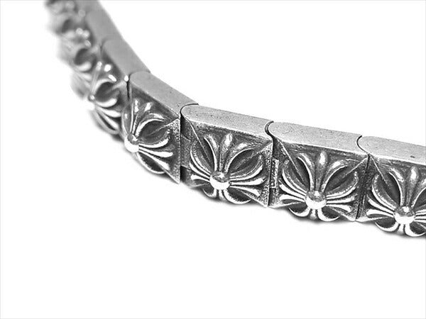 CHROME HEARTS クロムハーツ（原本有） PYRAMID PLS LNK ピラミッドプラスリンク ブレスレット シルバー【中古】