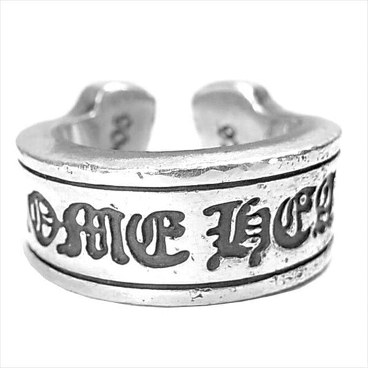 CHROME HEARTS クロムハーツ（原本無） SCROLL LABEL RING LG スクロール ラベル ラージ リング シルバー 7号程度【中古】