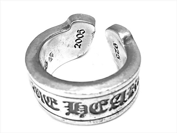 CHROME HEARTS クロムハーツ（原本無） SCROLL LABEL RING LG スクロール ラベル ラージ リング シルバー 7号程度【中古】
